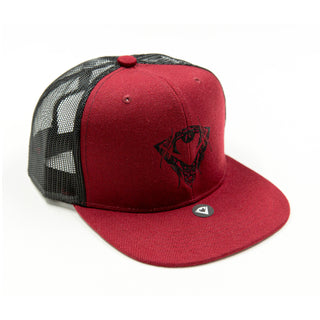 Bearded Sigil | The Founding | Snapback Trucker Hat x Crimson