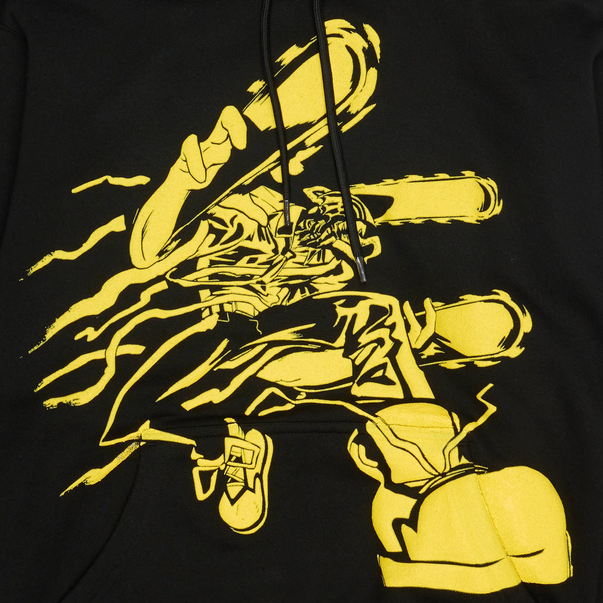 Chains of Fate | Black & Yellow Hoodie "Raw Puff"