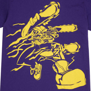Chains of Fate | T-shirt | Purple & Gold x Puff-Print