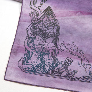 The Collab *Spellground* | Pvrism-Dyed SLES (Jellyplum) x The Meadowlark Mage | Square Edges | Light Brushed Fountain