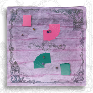 The Collab *Spellground* | Pvrism-Dyed SLES (Jellyplum) x The Meadowlark Mage | Square Edges | Light Brushed Fountain