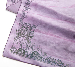 The Collab *Spellground* | Pvrism-Dyed SLES (Jellyplum) x The Meadowlark Mage | Square Edges | Light Brushed Fountain