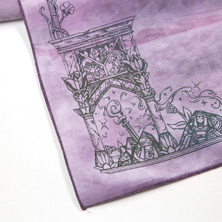 The Collab *Spellground* | Pvrism-Dyed SLES (Jellyplum) x The Meadowlark Mage | Square Edges | Light Brushed Fountain