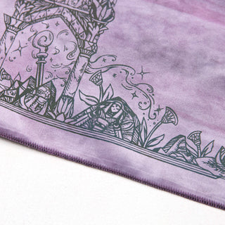 The Collab *Spellground* | Pvrism-Dyed SLES (Jellyplum) x The Meadowlark Mage | Square Edges | Light Brushed Fountain
