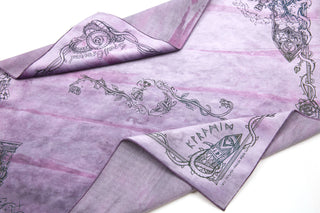 The Collab *Spellground* | Pvrism-Dyed SLES (Jellyplum) x The Meadowlark Mage | Square Edges | Light Brushed Fountain