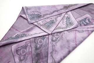 The Collab *Spellground* | Pvrism-Dyed SLES (Jellyplum) x The Meadowlark Mage | Square Edges | Light Brushed Fountain
