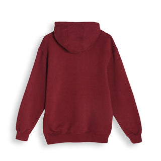 The Floobirds | Premium Fleece Hoodie | Maroon x Birds of Paradise