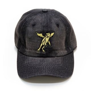 The Frogborn | Dad Hat | Distressed Charcoal x Gold | PRODUCTION SAMPLE