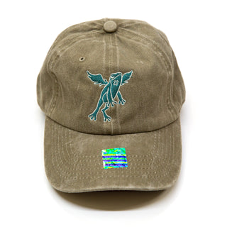 The Frogborn | Dad Hat | Khaki x Mean Green