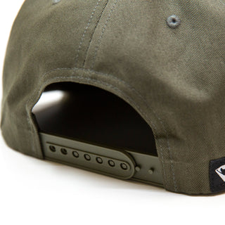 The Frogborn | Snapback Hat | Olive x Gold Zirconia