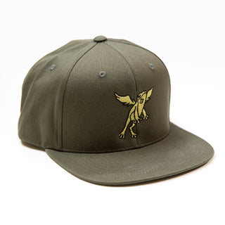 The Frogborn | Snapback Hat | Olive x Gold Zirconia