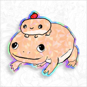Toadally Thursday | STICKER | Holographic XL *Icy*