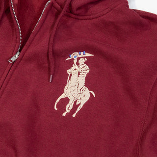 Yolo by MBT | Zip-up Hoodie | Bordeaux x Bougie Biscotti