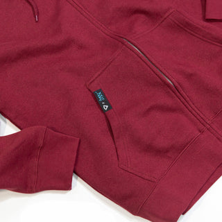 Yolo by MBT | Zip-up Hoodie | Bordeaux x Bougie Biscotti