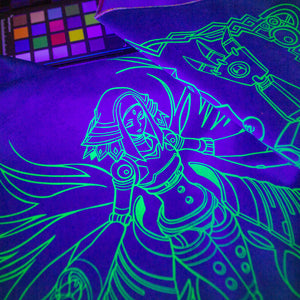 The Dark Construct *CHROMA* Irisweave Peacock x Iridescent Pyrite UV