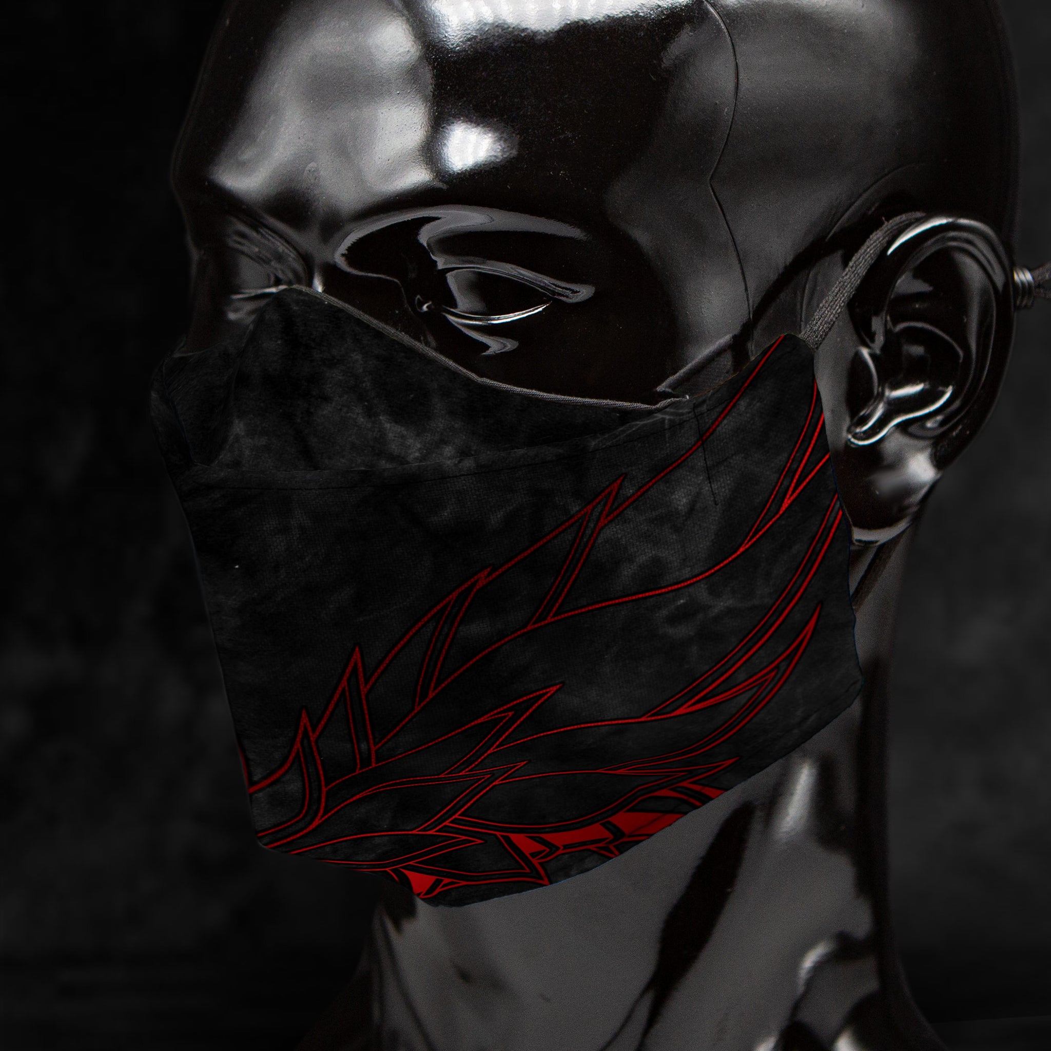 Pvramask | Crimson Dragon | Abysmal Smoke x Blood Rose