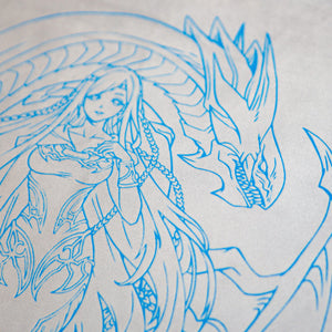 The Dragon's Maiden | Ultraglide Silver x Royal Blue