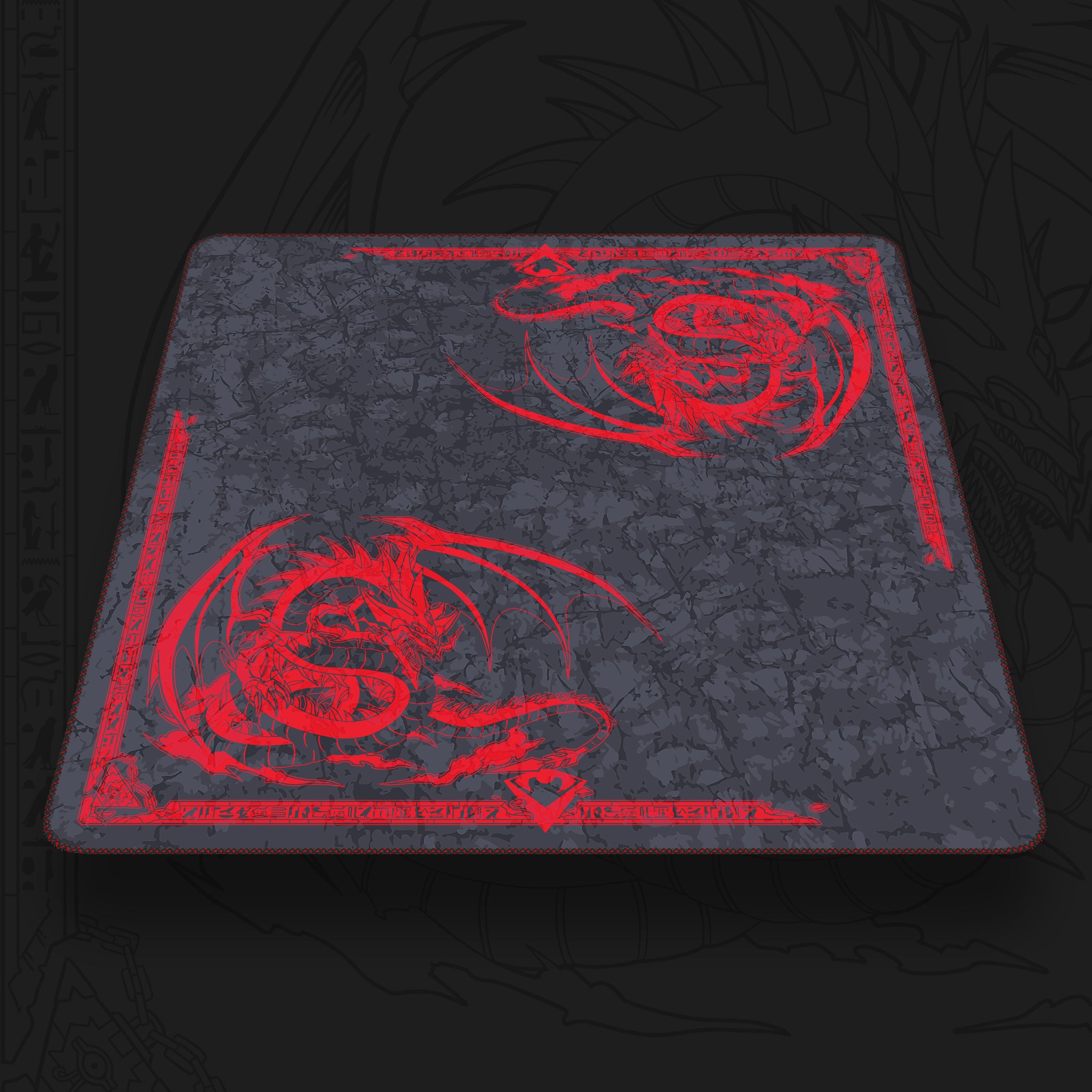 The Sky Dragon | Odyssey Marble Charcoal x Blood Red